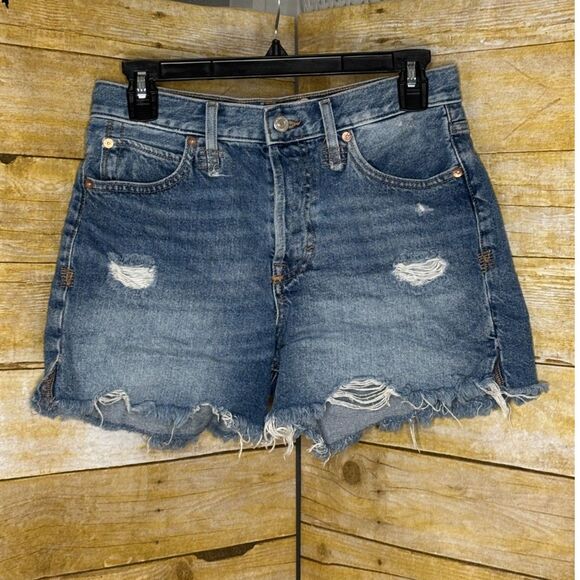 WE THE FREE HIGH RISE COTTON CASUAL EVERYDAY BOHO CLASSIC CUT OFF SHORTS SZ. 26 - Picture 1 of 2